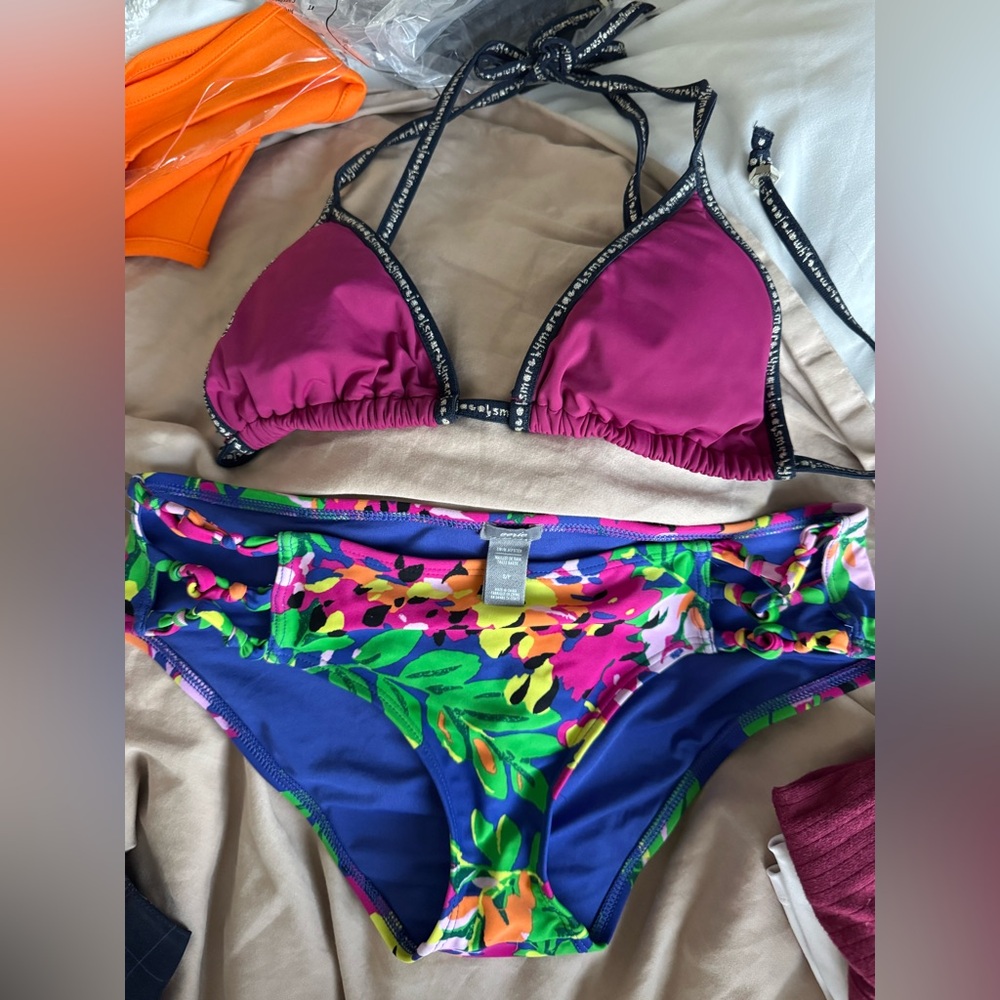 Marc Jacobs Purple and Multicolor Bikini
